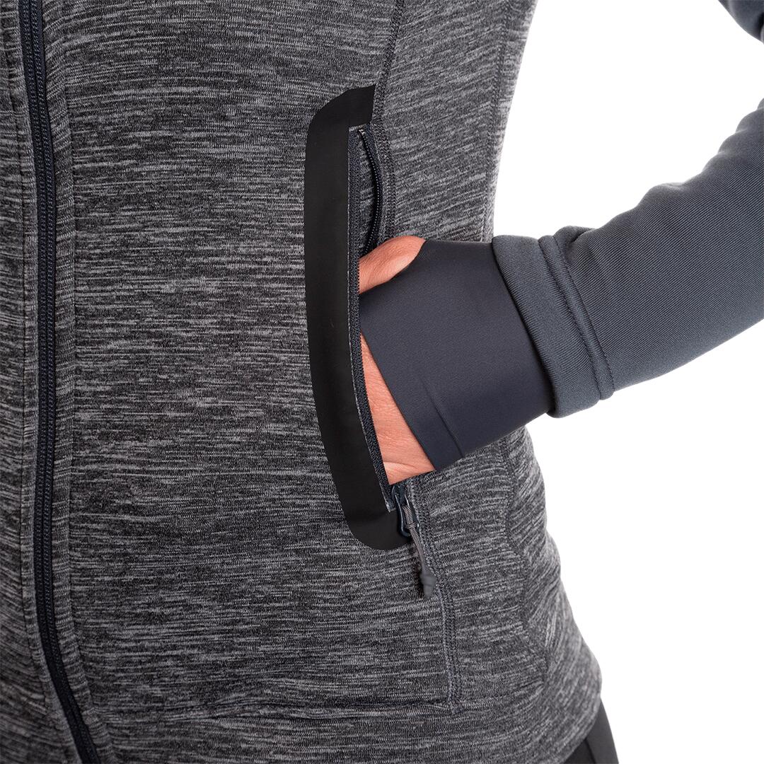 Forro polar para Mujer Trangoworld Asiego vd Negro/Gris/Gris 5/7