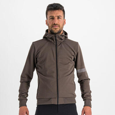 Sudadera Ciclismo Sportful con capucha Giara - Marrón