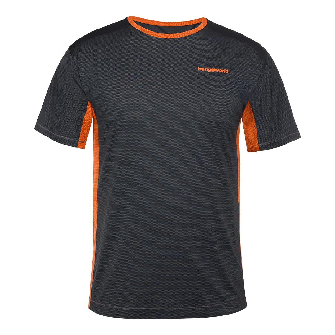 gris oscuro / naranja / negro