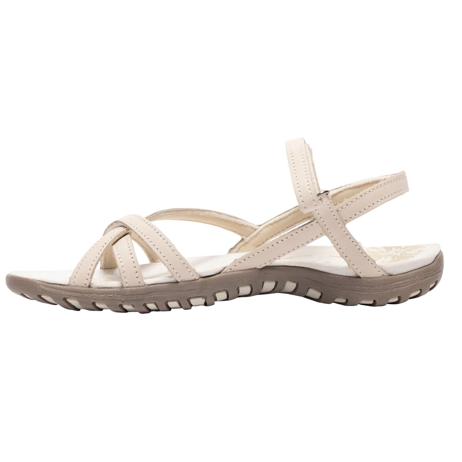 Sandalias de Cuero Kimbra Tira Adhesiva, Slipon, Correas en Tobillo para Mujer 3/5