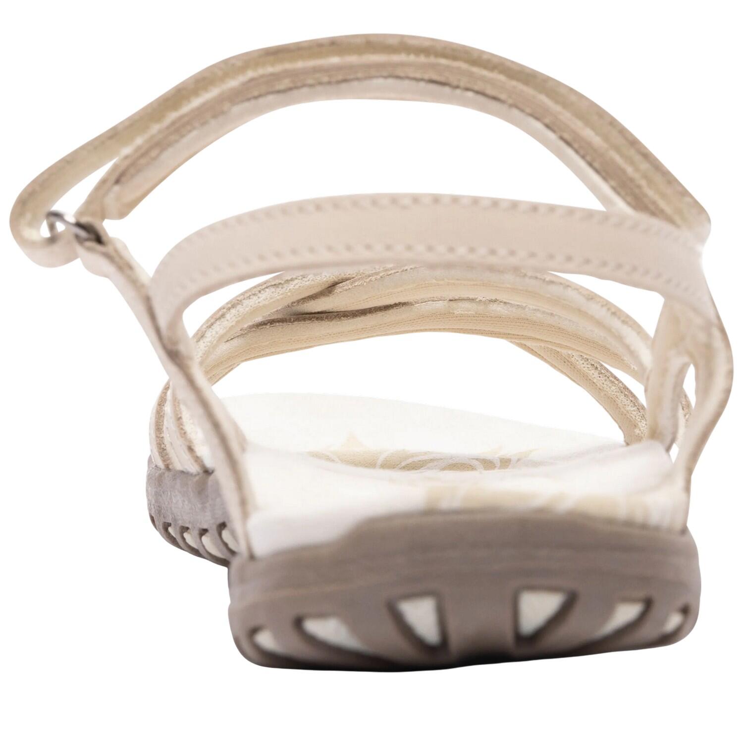 Sandalias de Cuero Kimbra Tira Adhesiva, Slipon, Correas en Tobillo para Mujer 2/5