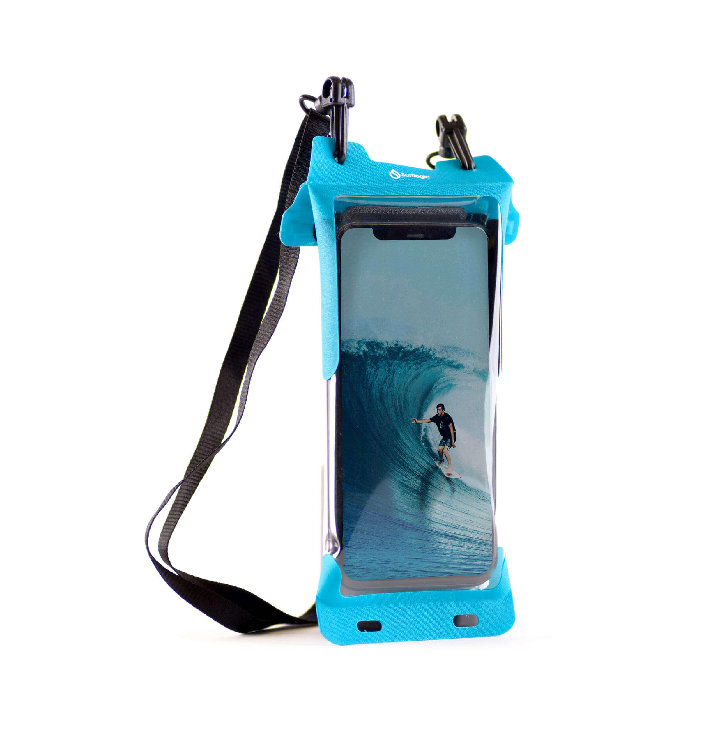 Wodoszczelne etui pokrowiec na telefon XL - Surf Logic - blue