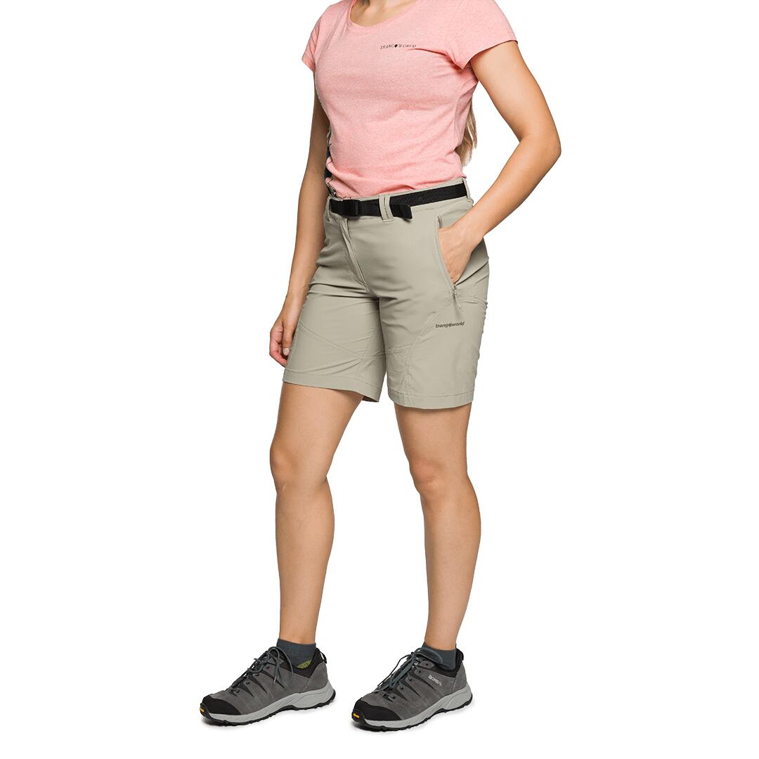 Pantalones cortos para Mujer Trangoworld Assy sf Marrón/Gris 2/4