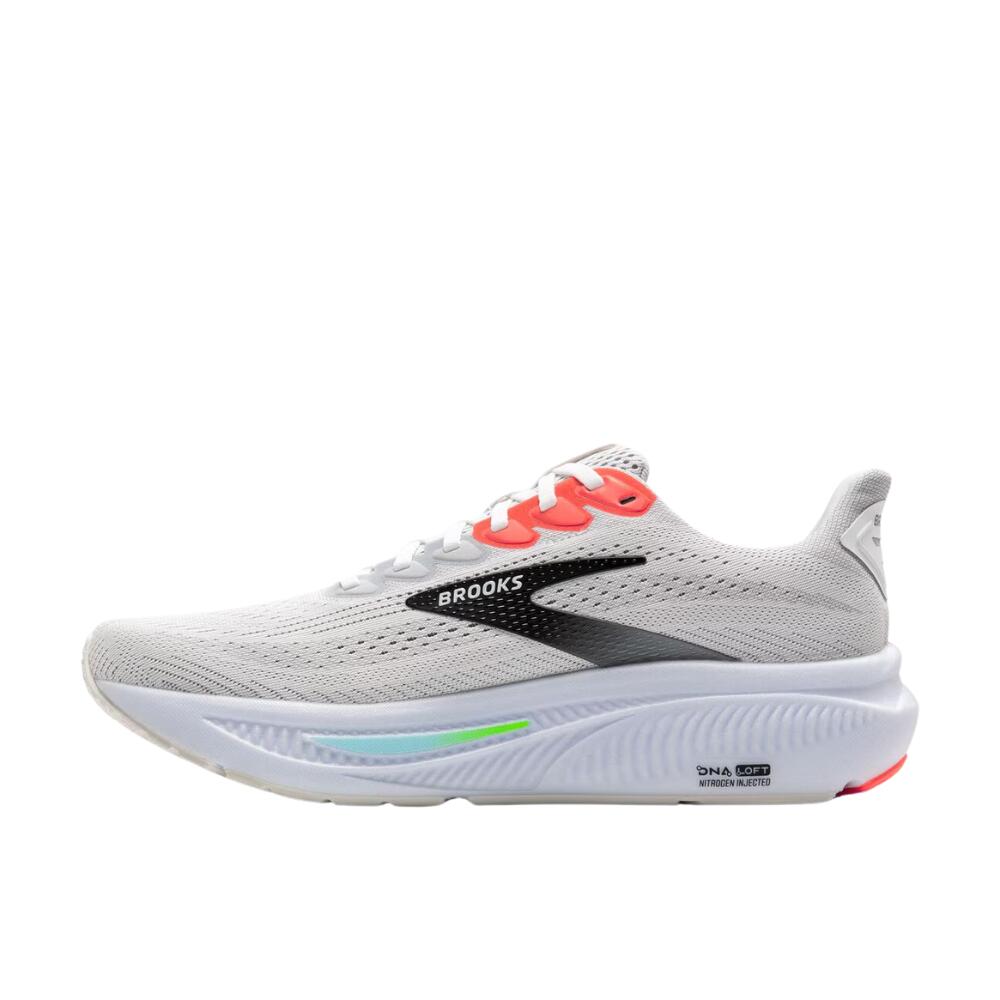 Ghost 17 calçado de homem Branco/ Barro Rosa/ Gecko corrida Homem Branco Brooks 3/5