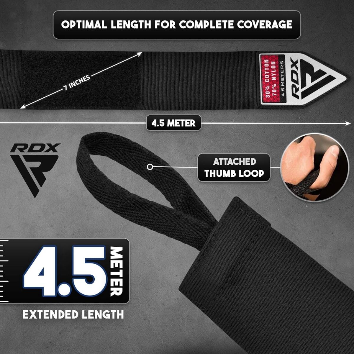 RDX RB Professional Boxing Hand Wraps Set – 3 Pairs 3/7