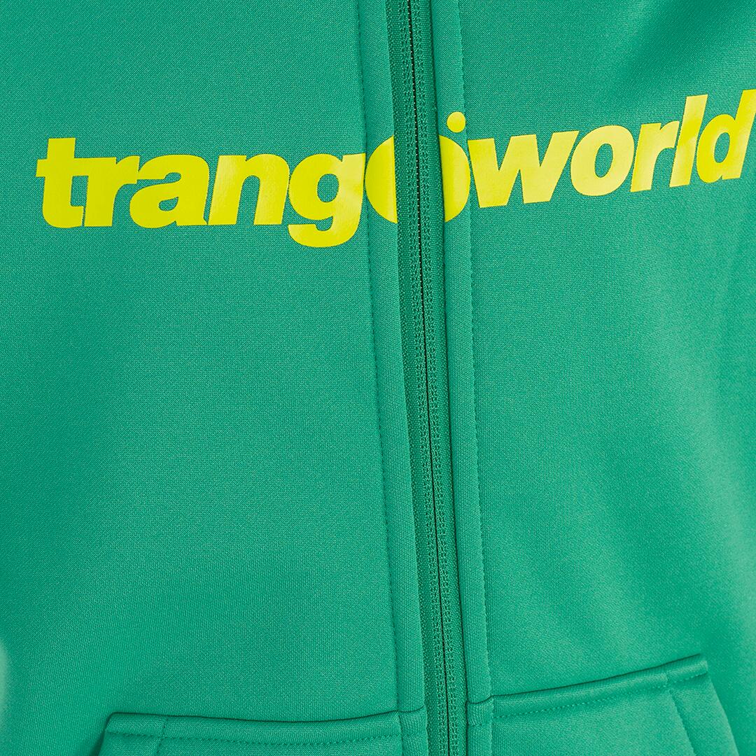 Sudadera con cremallera para niños Trangoworld Oby Verde/Amarillo 2/2
