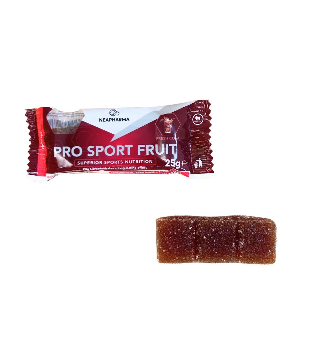NEAPHARMA 12 Sport Fruit energy chew cola met langdurige isomaltulose werking