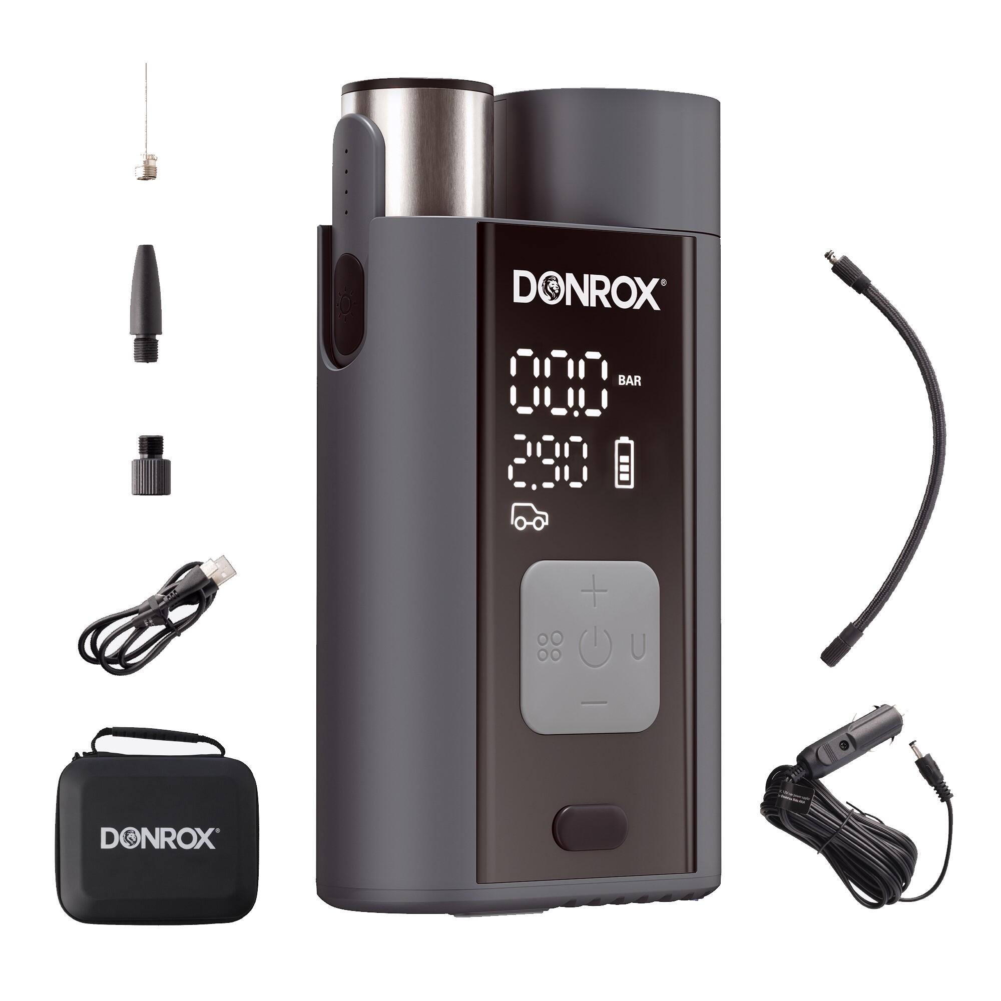 DONROX A924 4-in-1 Elektrische Bandenpomp -  Fiets - Auto - Camper