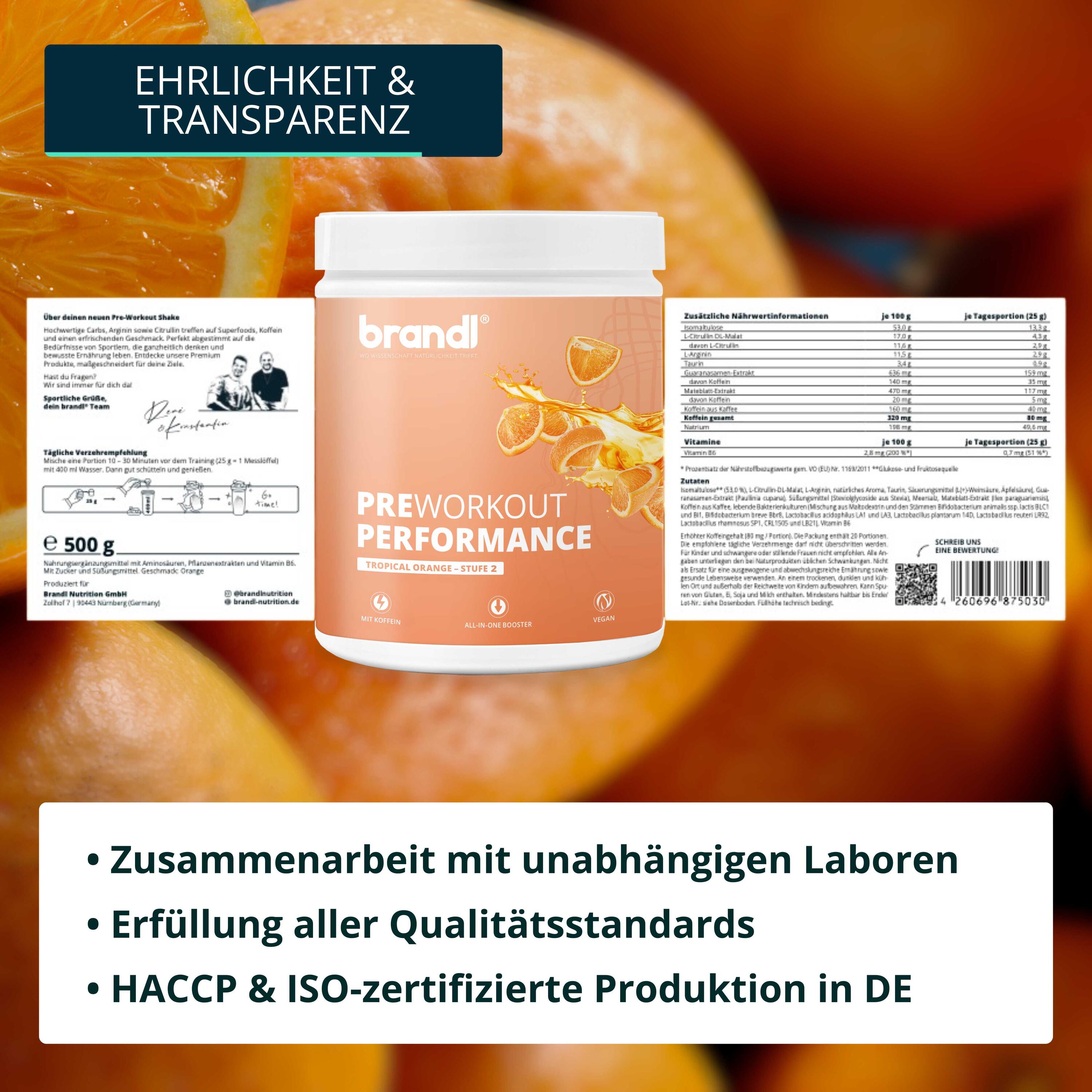 brandl® Pre-Workout Booster 2.0  | Stufe 2 5/6