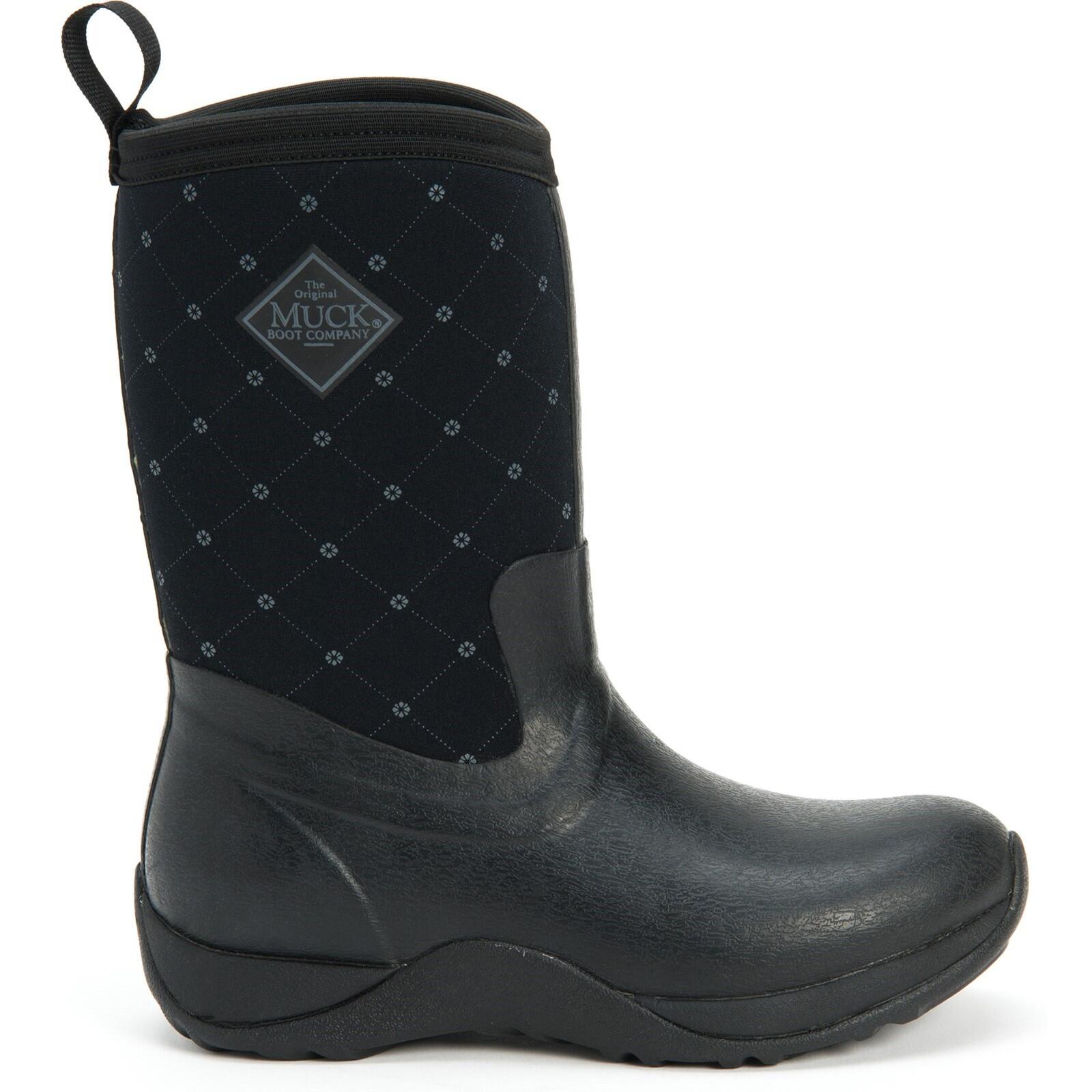 Arctic Weekend Textile/Weather Wellingtons BLACK 1/5