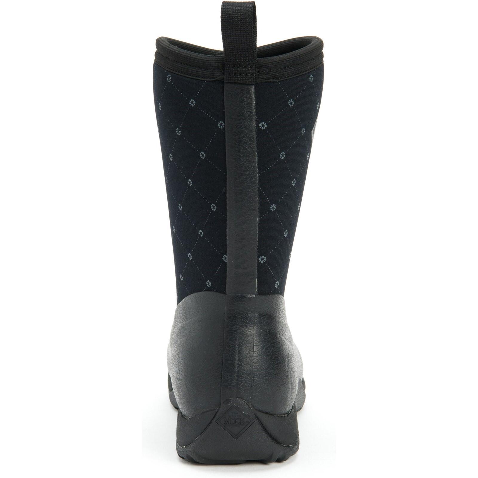 Arctic Weekend Textile/Weather Wellingtons BLACK 3/5
