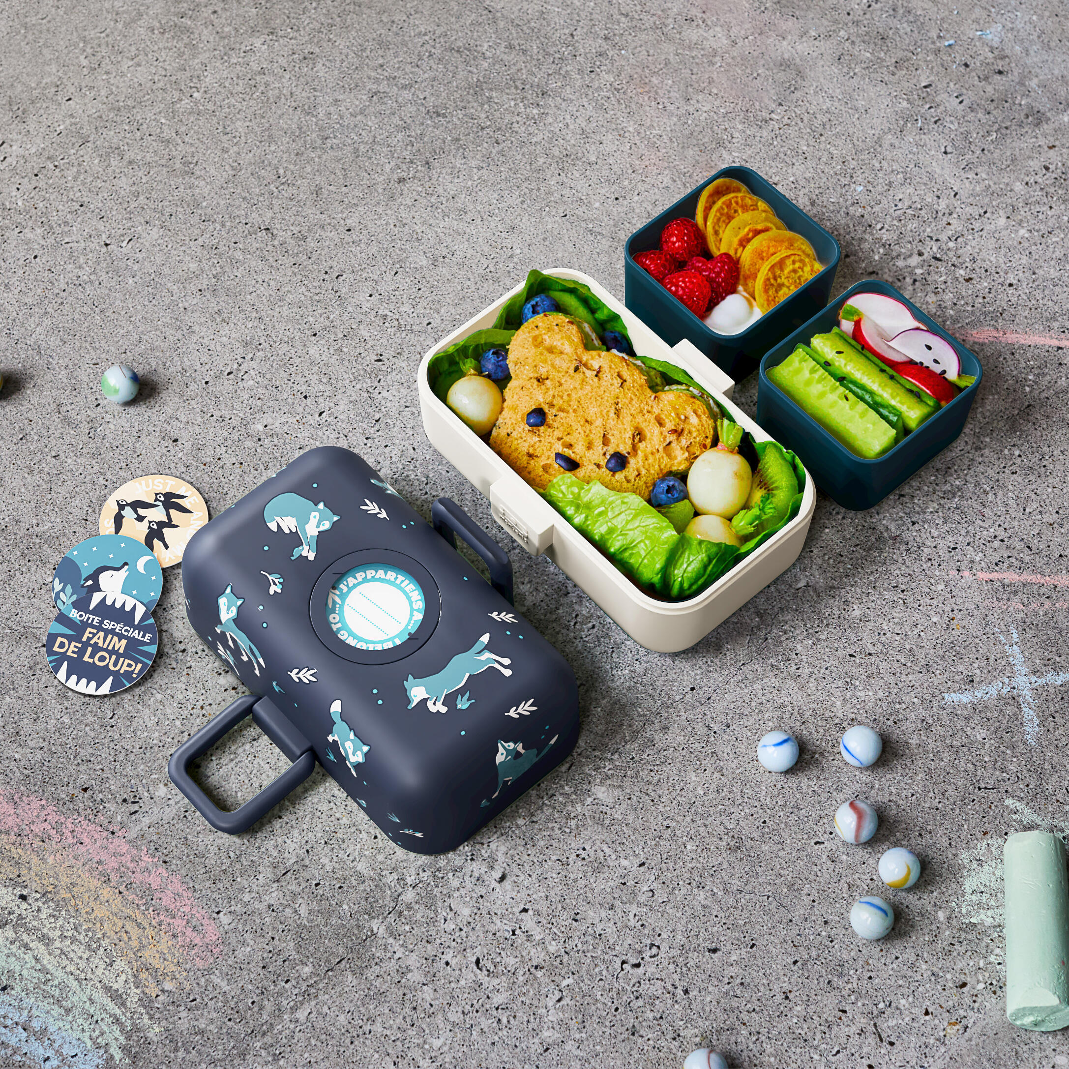Fiambrera compartimentos 800ml |Niños|Escuela, picnic|Tresor 5/6