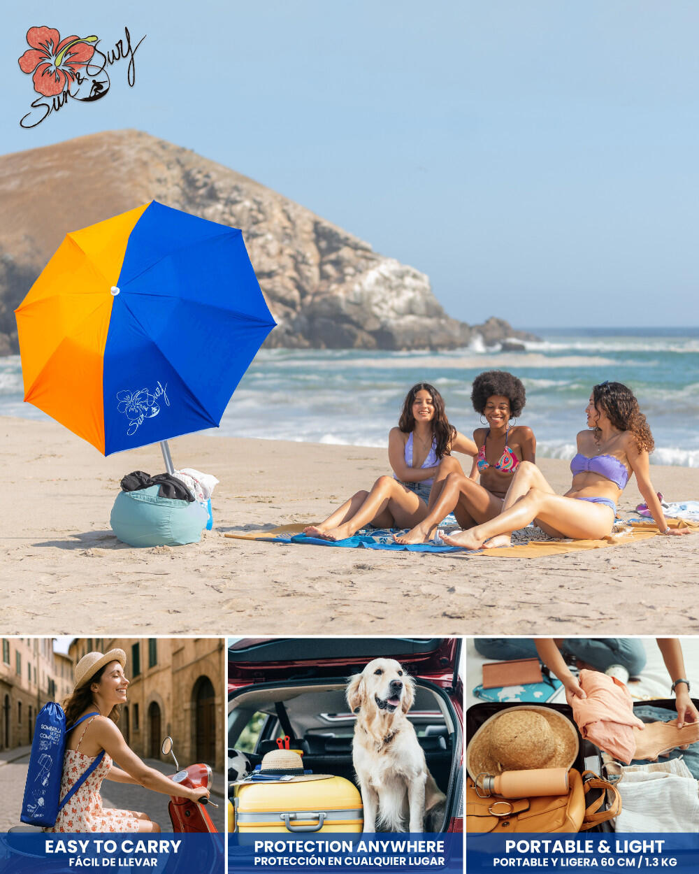 SUN&SURF PARASOL COMPACT 5/7