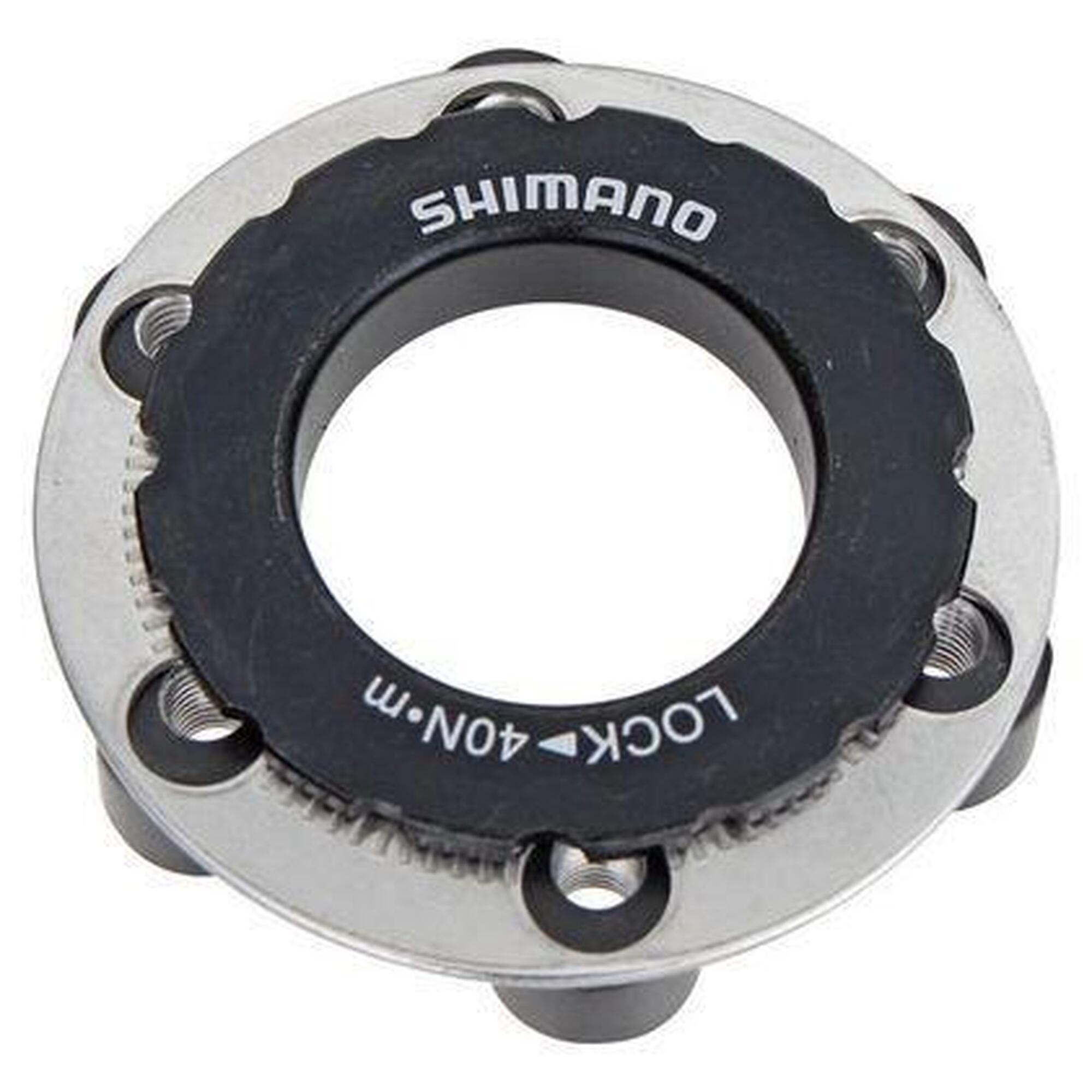 Adaptateur Disque Shimano SM-RTAD05 CenterLock - Disque 6 trous Axe 15/20mm Noir