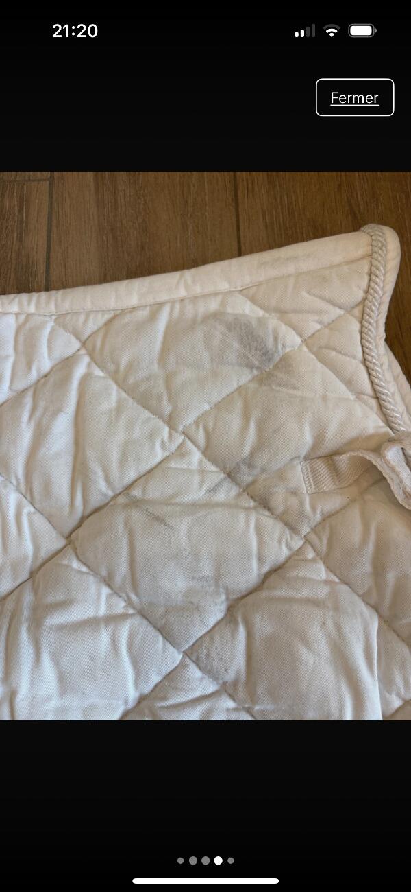 Entre Particuliers - Tapis de selle blanc 3/4