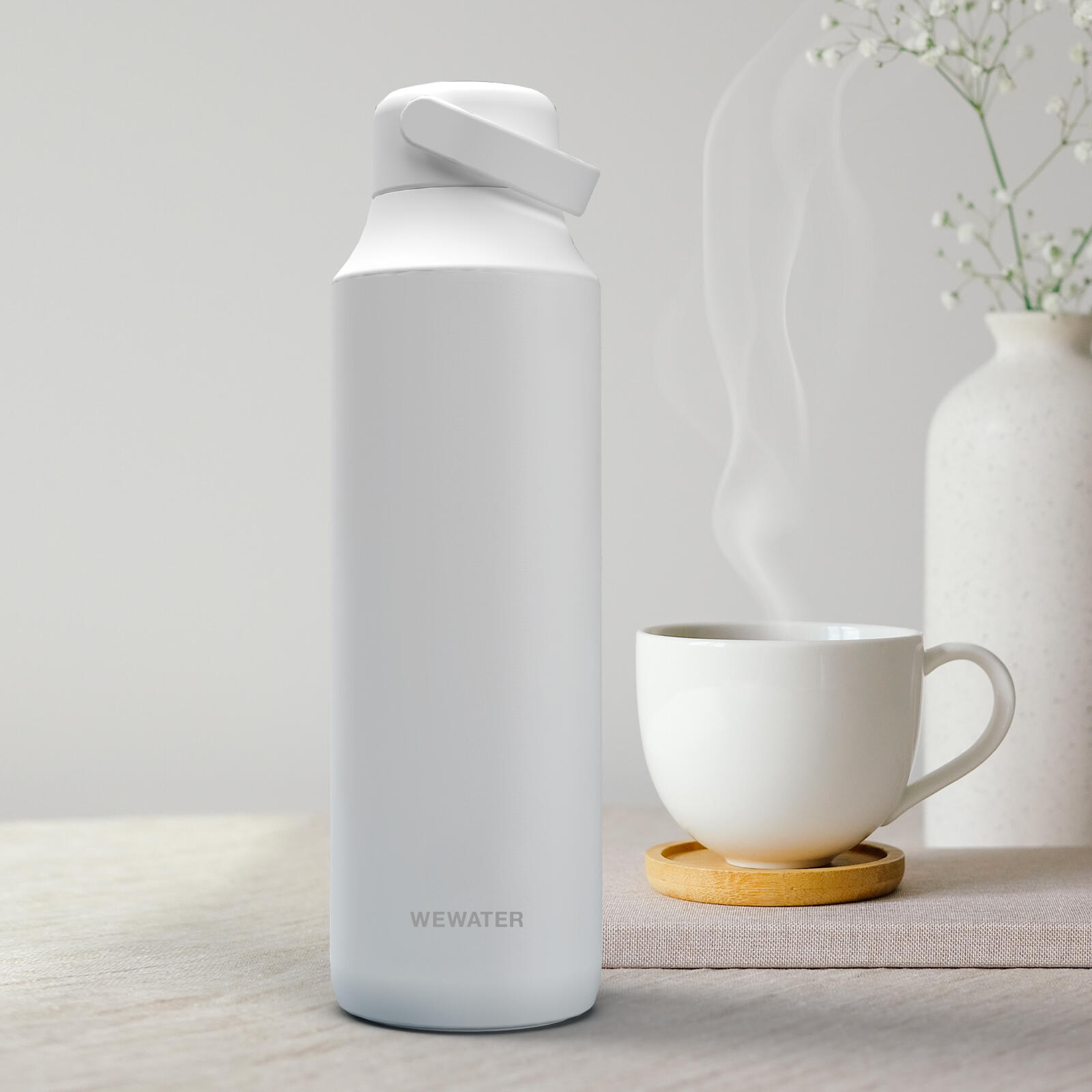 Borraccia Termica AROME con Infusore -  600 ml - WeWater - Bianco 4/7