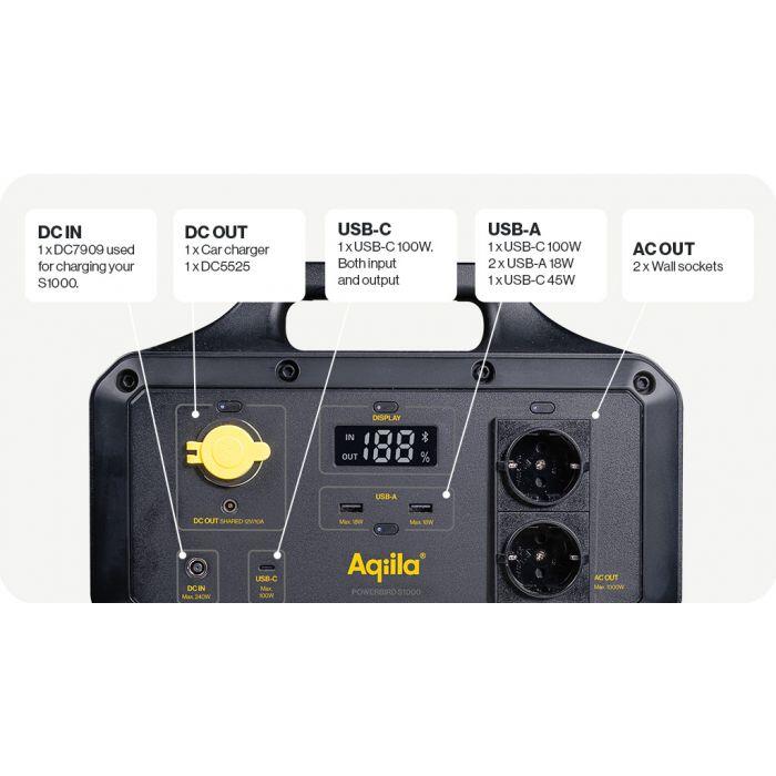Générateur solaire portable "Powerbird S1000" Aquila 4/5