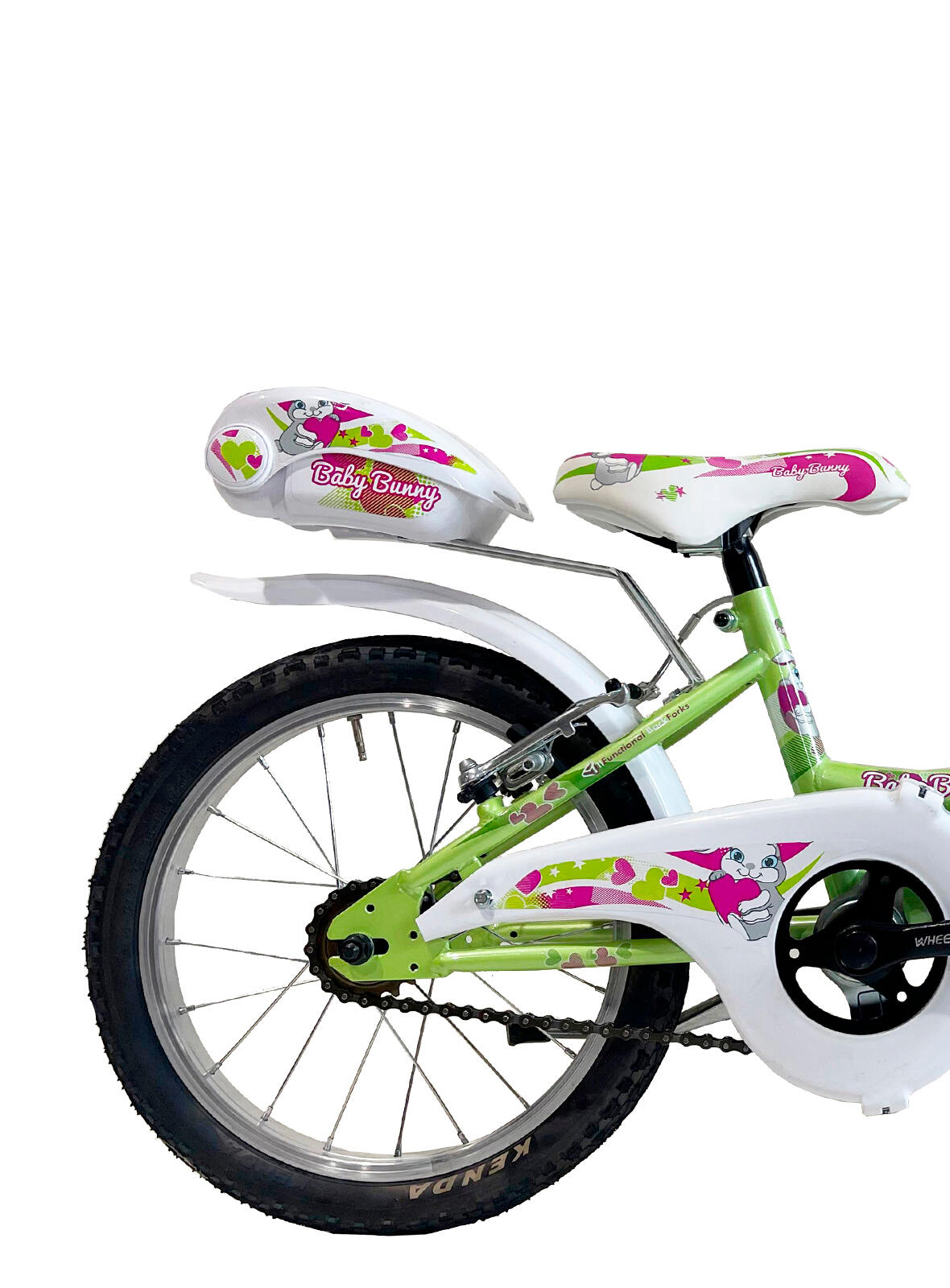 Meisjesfiets Canellini VENERE 16" BABY BUNNY - Lichtgroen 2/4