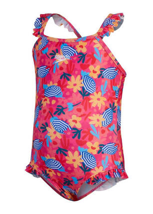 Maillot de bain Speedo Digital Frill pour fille - Rose - Taille 2 ans