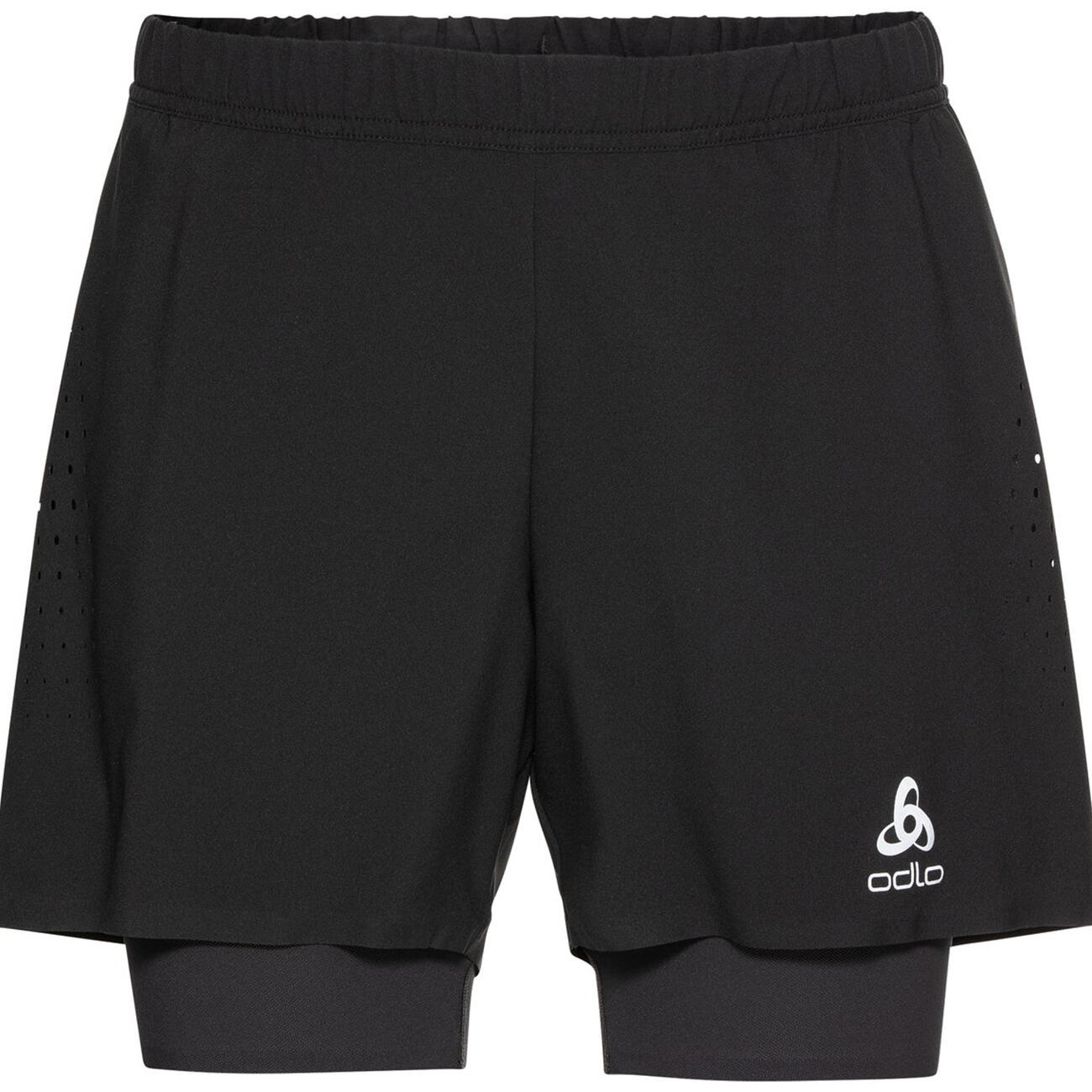 Short 2-en-1 Odlo Zeroweight 5in Noir 6/7