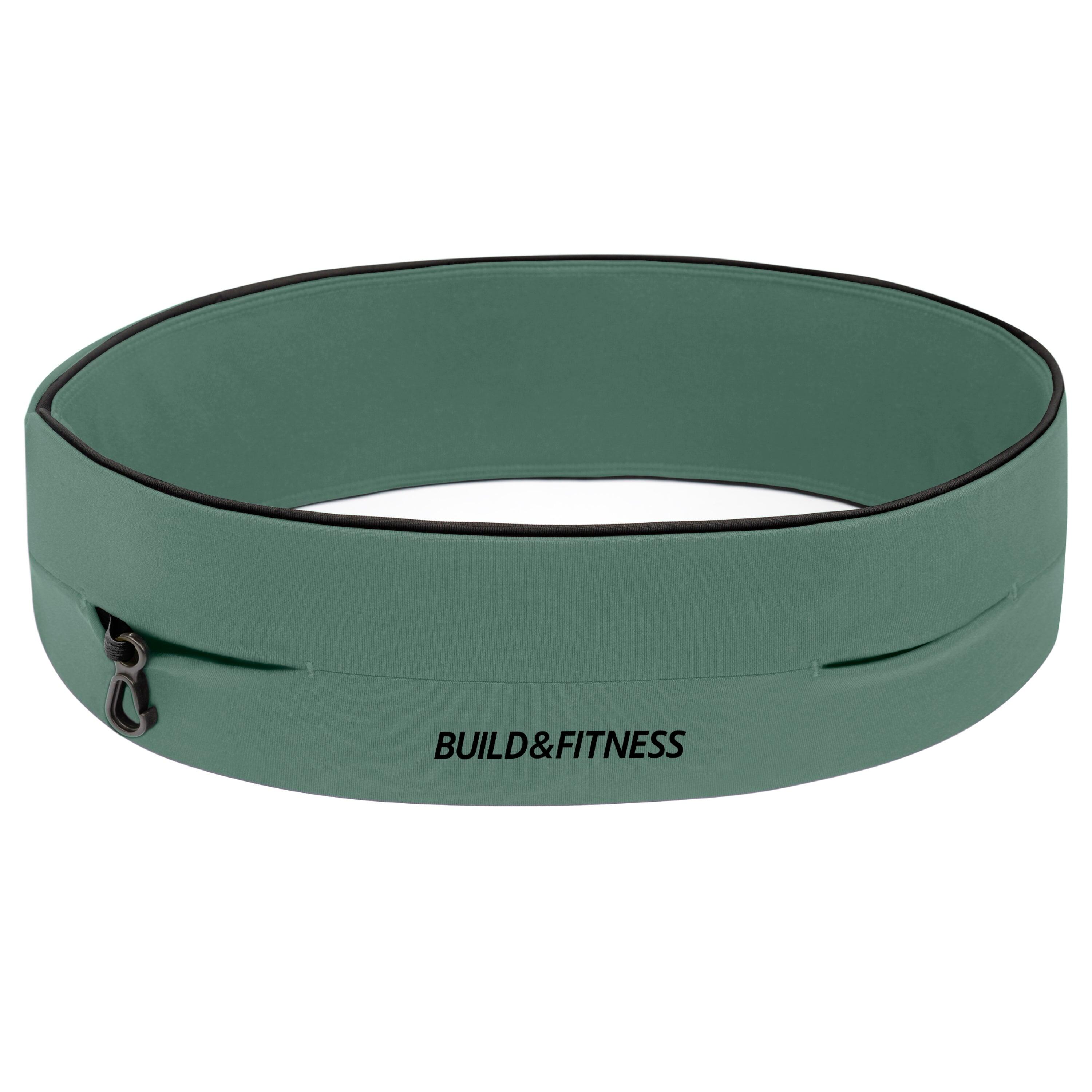 Classic Running Waist Belt Unisex Fitness Essential Moisture Wicking Secure Classic Running Belt - Black | Decathlon main image 2