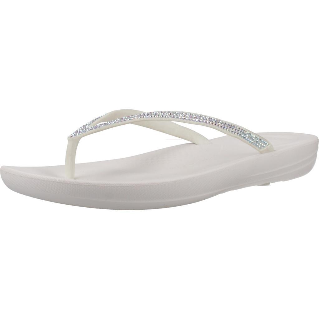 FLIP FLOP Chinelos Fitflop Modelo Iqushion Sparkle Cor Branco