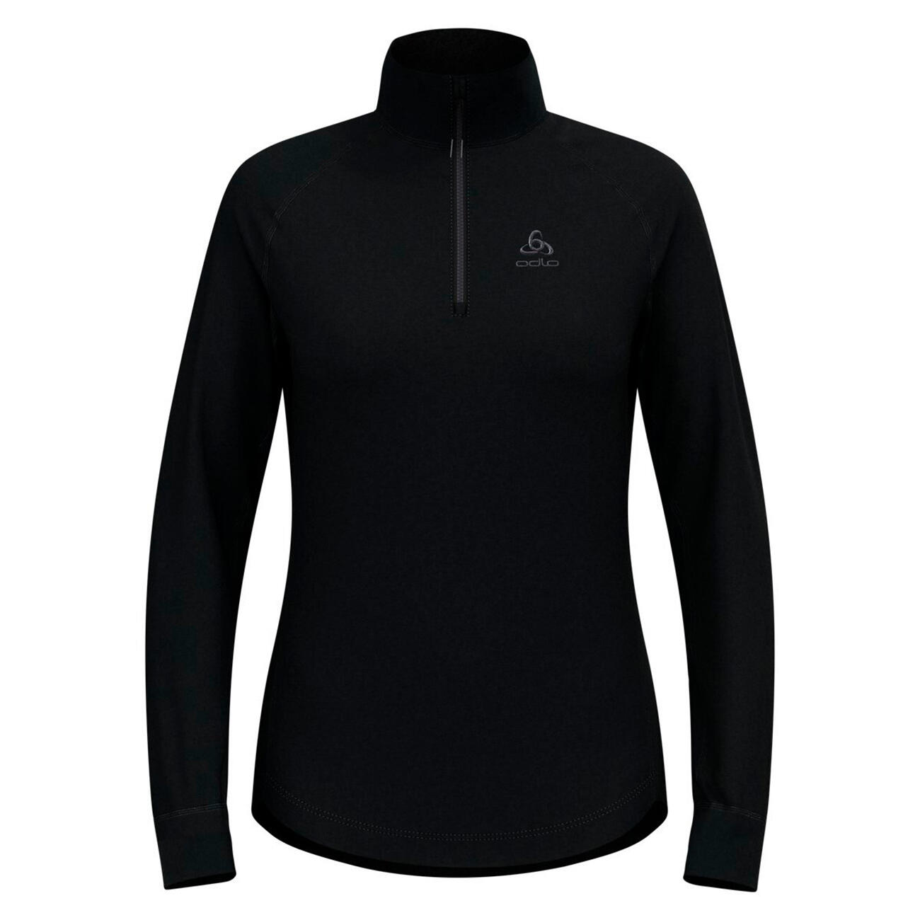 ODLO Middenlaag Loopshirt Halve Rits BERRA Sporttrui ZWART XL 7/7