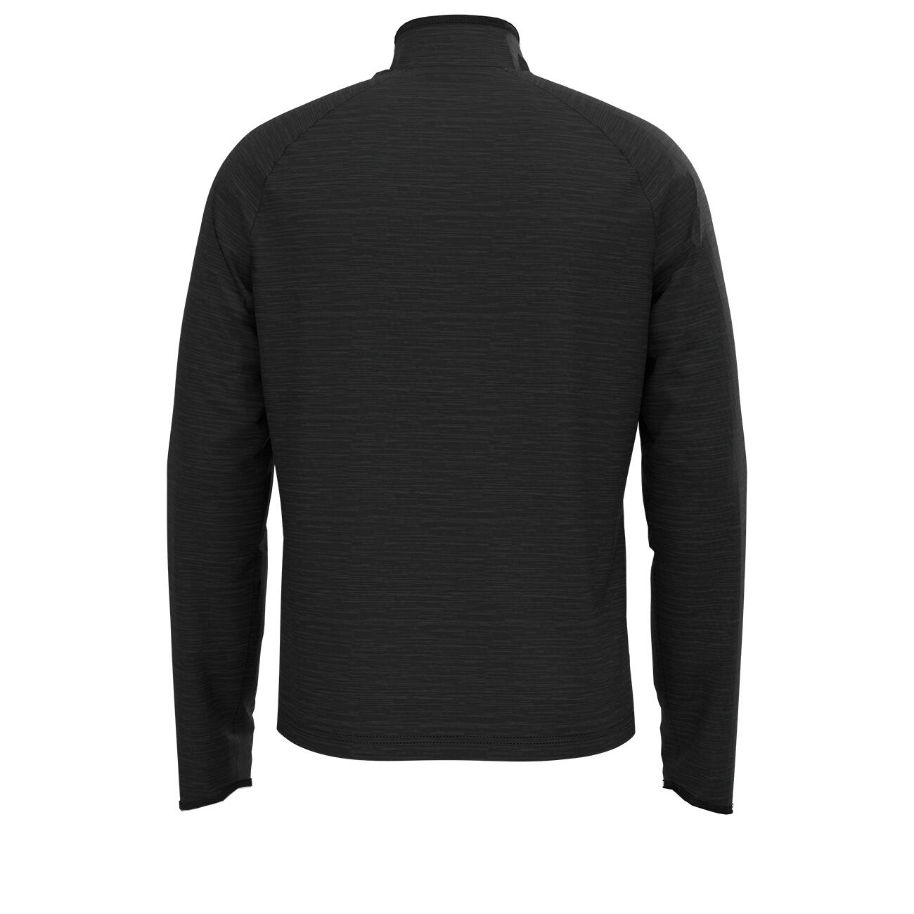 ODLO Middenlaag Halve Rits Lopen EASY Warm Thermoshirt ZWART MELANGE S 6/7