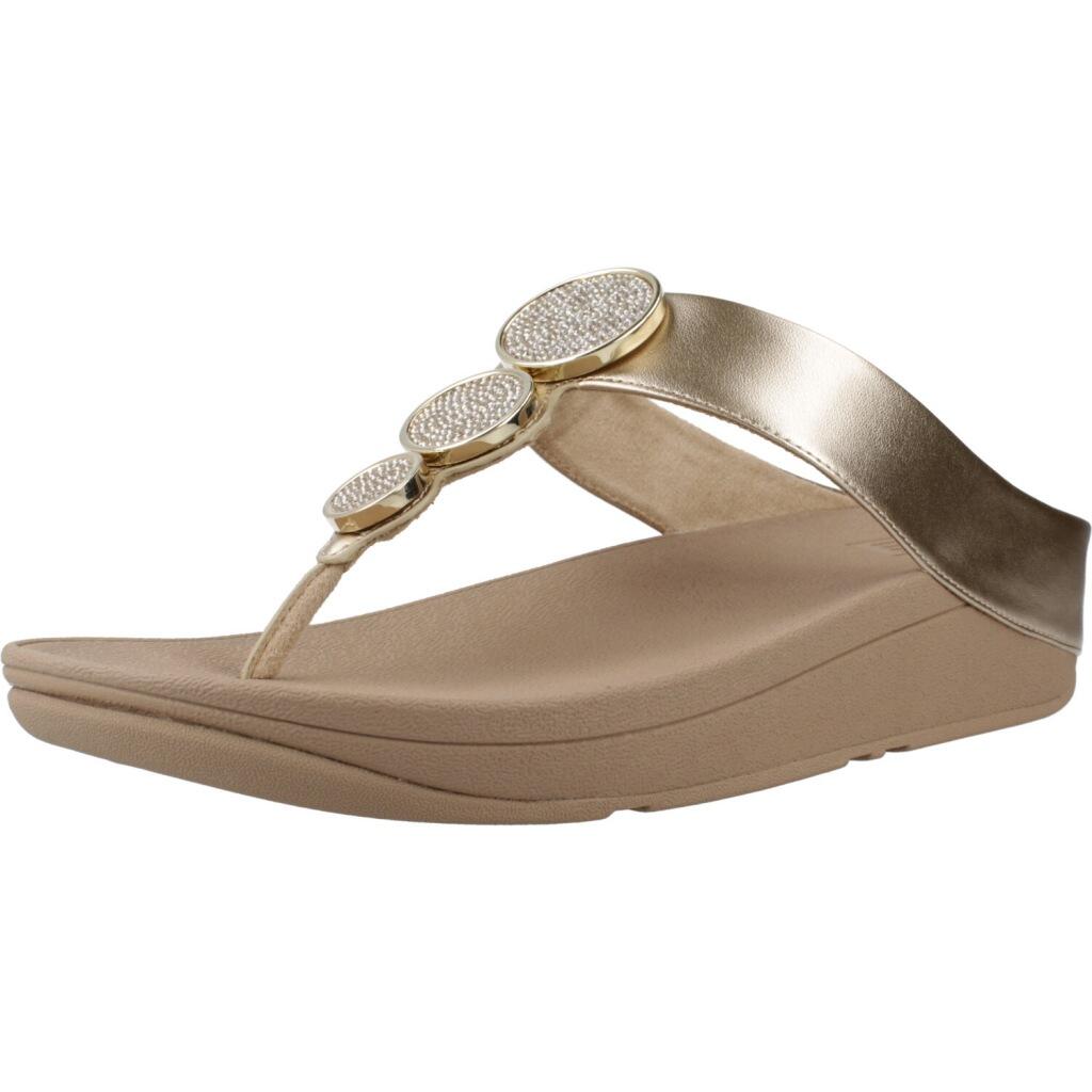Sandały Fitflop Model Halo Bead Circle Kolor Beżowy
