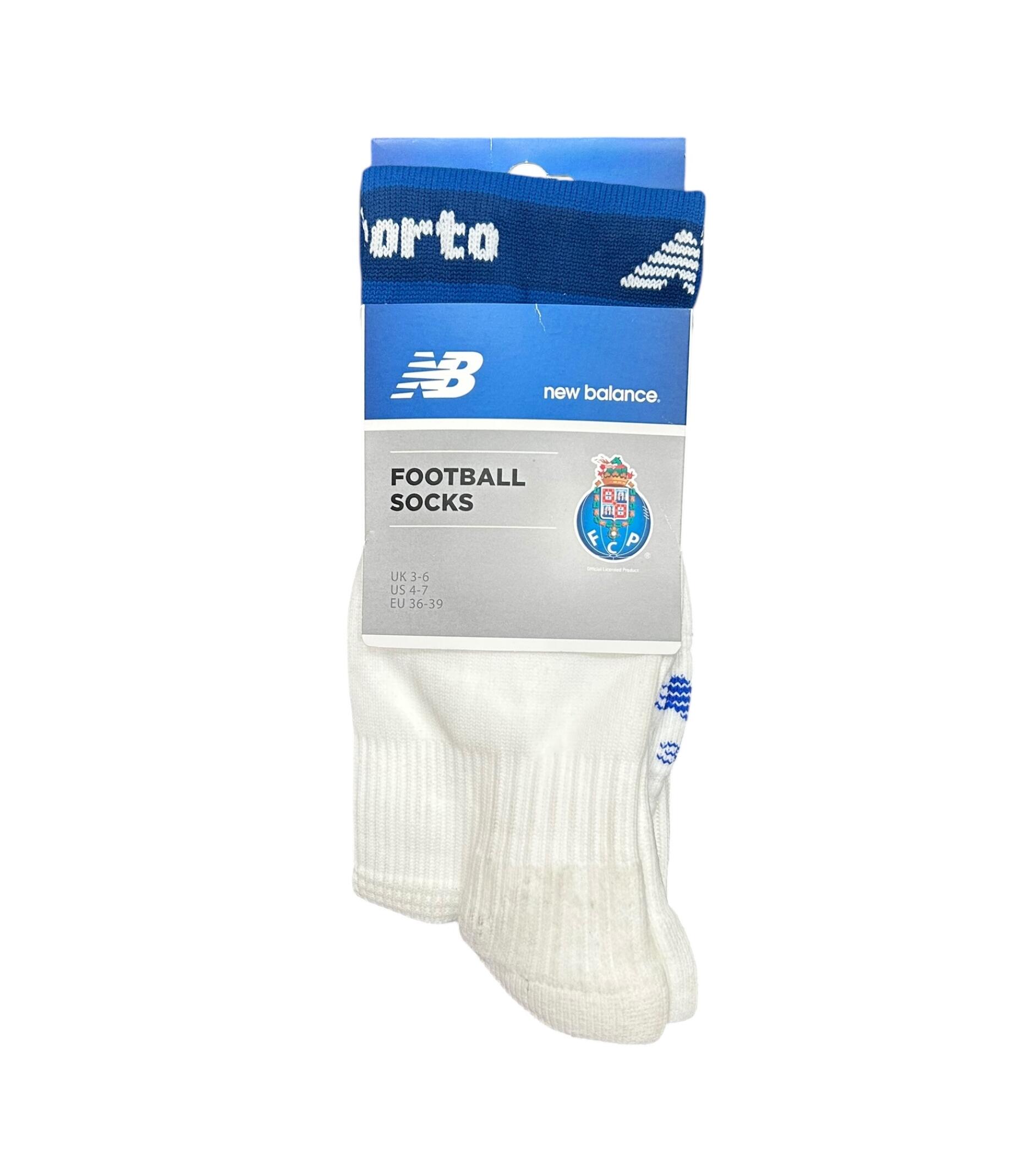 FC Porto Football Socks New Balance Home White Socks 2/3
