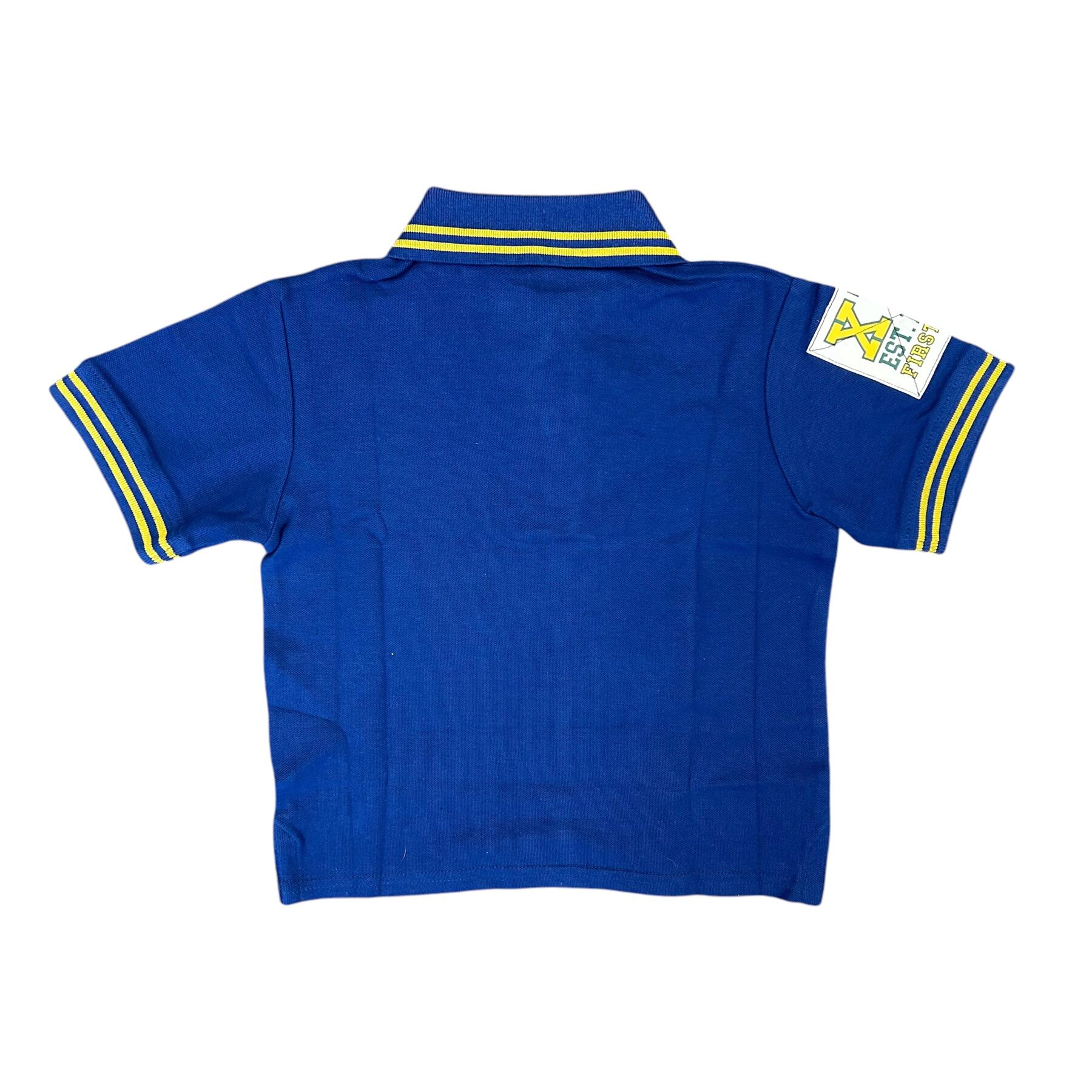 Wallabies Rugby Kid's Polo Blue Short Sleeve Polo Shirt Top 3/3