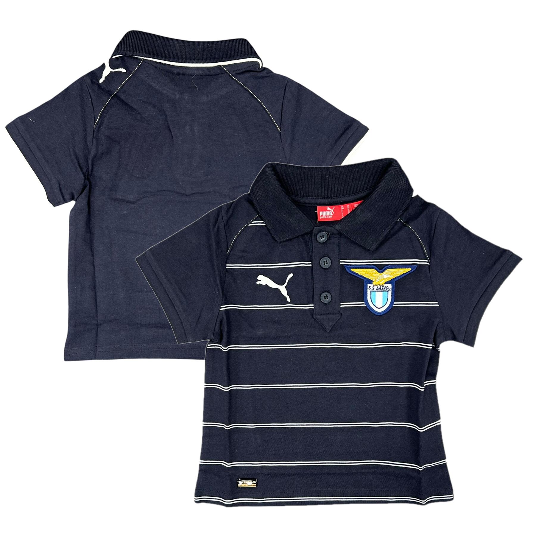 PUMA Lazio Kid's Football Polo Puma Blue Fan Polo Shirt