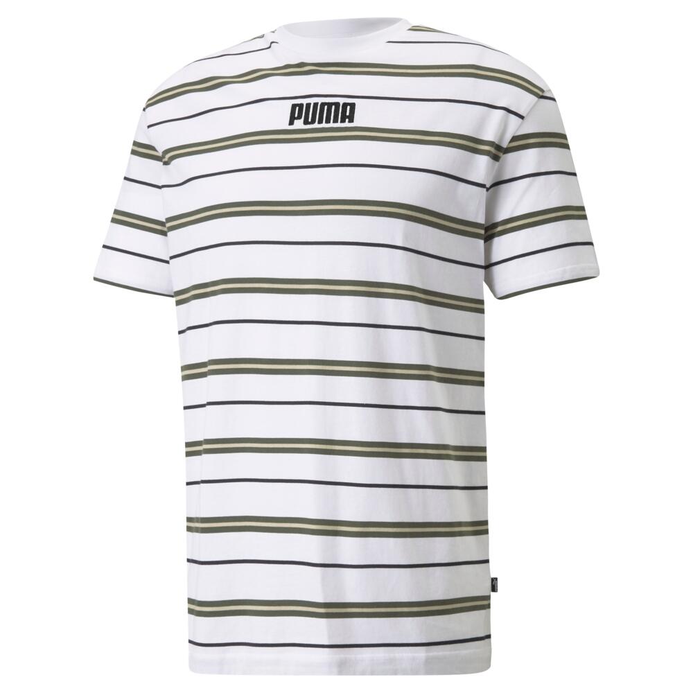 Puma White Men's T-Shirt Modern Basic Short Sleeve T-Shirt 2/3