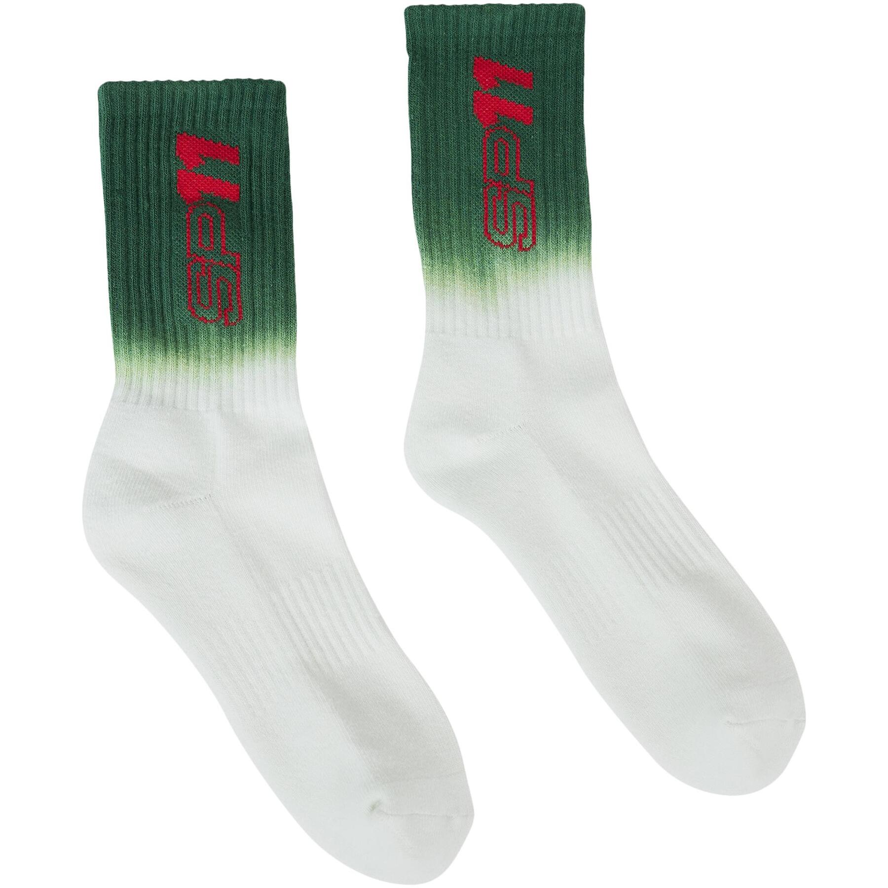 Red Bull Racing Socks Men's F1 Green/White Socks 1/3