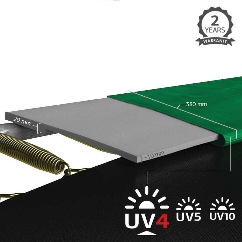 Trampolina + Siatka ochronna BERG Favorit Regularna Prostokątna 280x190 Zielona