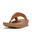 FITFLOP Lulu Lederen Teenslipper - Microwobbleboard-zool technologie  LICHTBRUIN