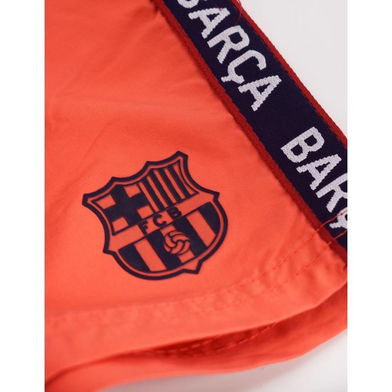 Kąpielówki dziecięce FC Barcelona - pomarańczowe