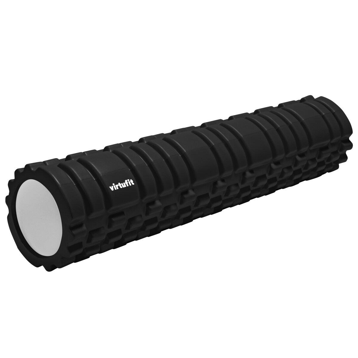 VIRTUFIT Rullo Assage Grid Foam Roller - 62 cm - Nero