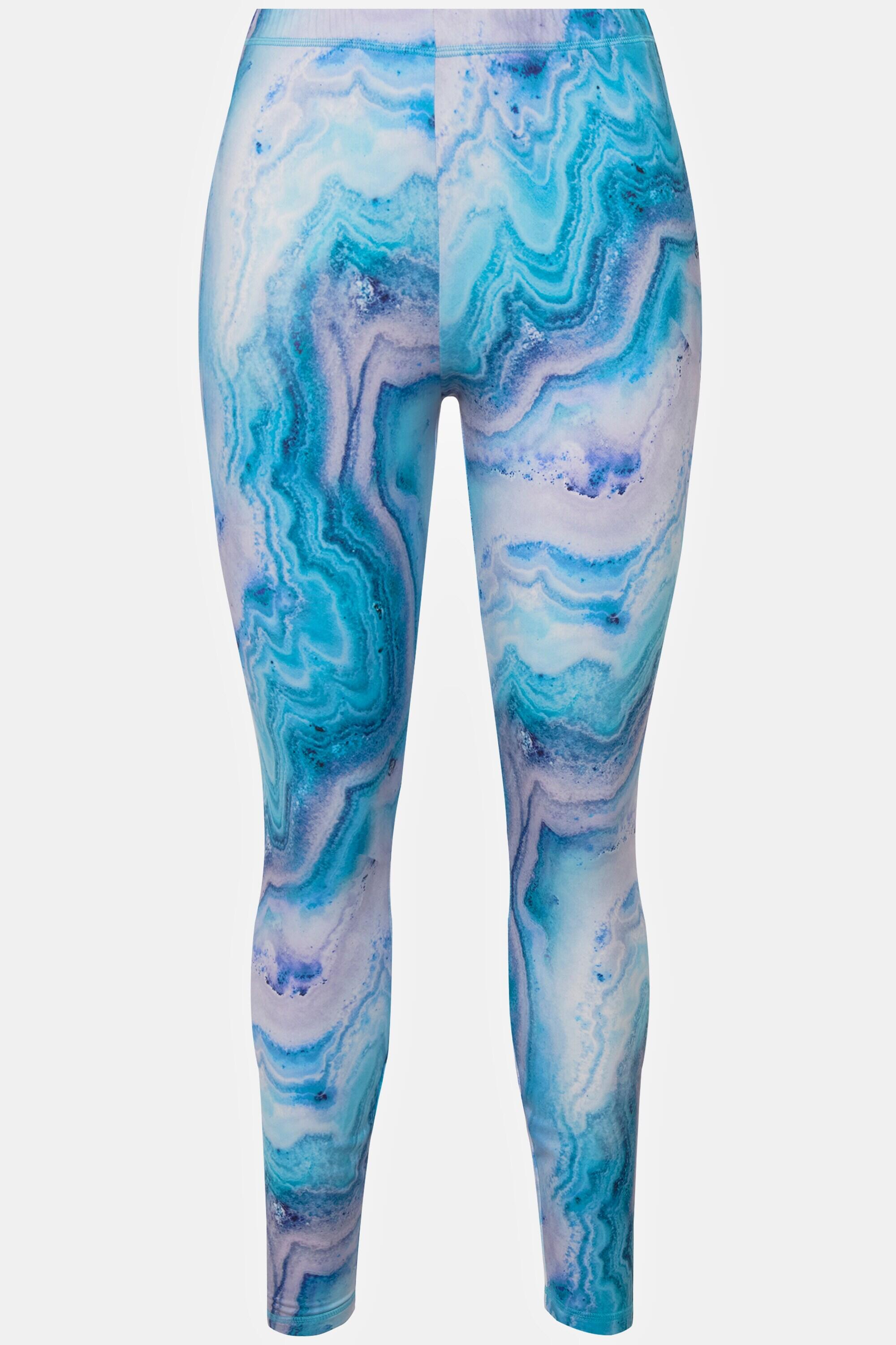 Femme Legging technique de ski imprimé marbre matière recyclée 5/5