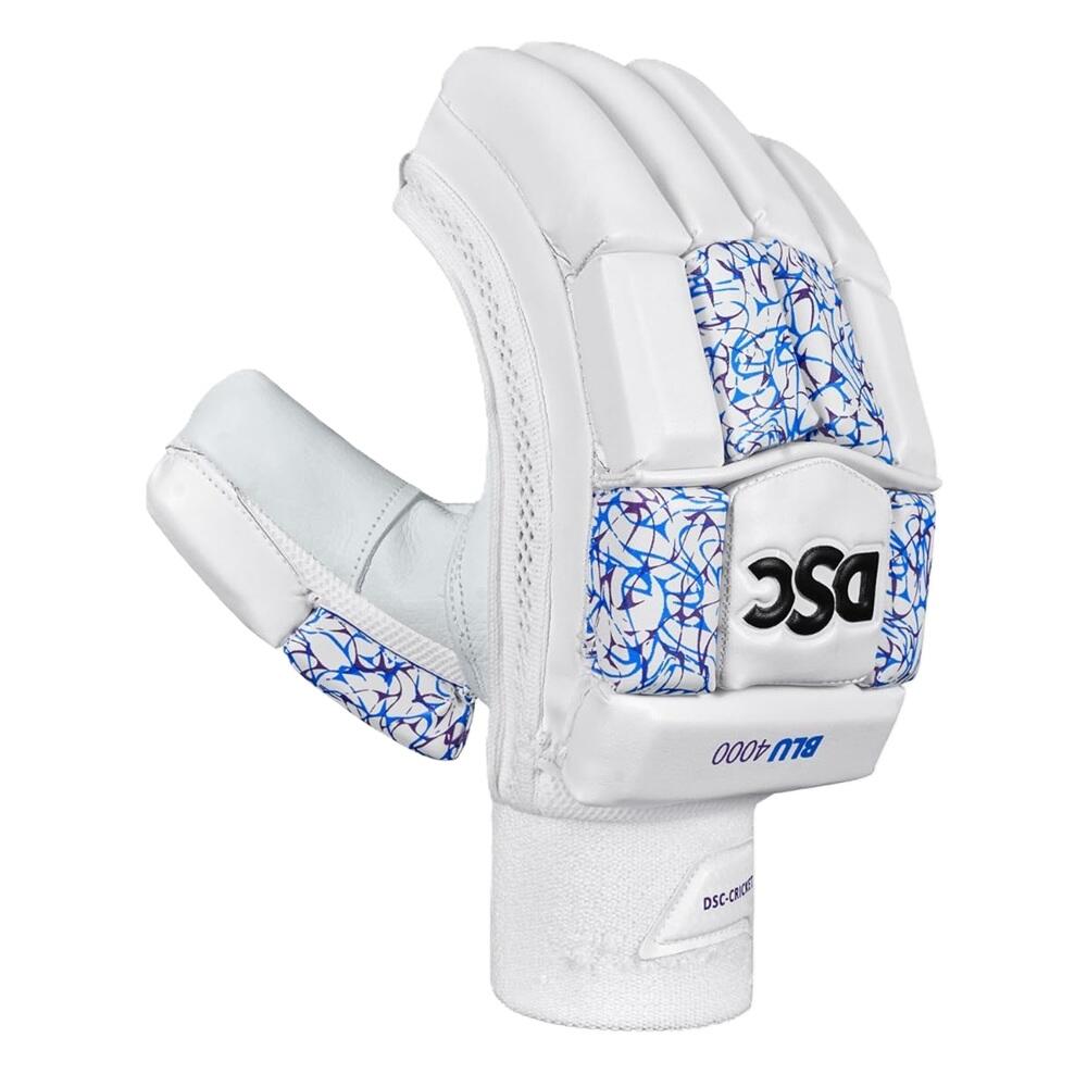 DSC Blu 4000 Cricket Batting Gloves | Lightweight | Fibre Reinforced Protection 1/4