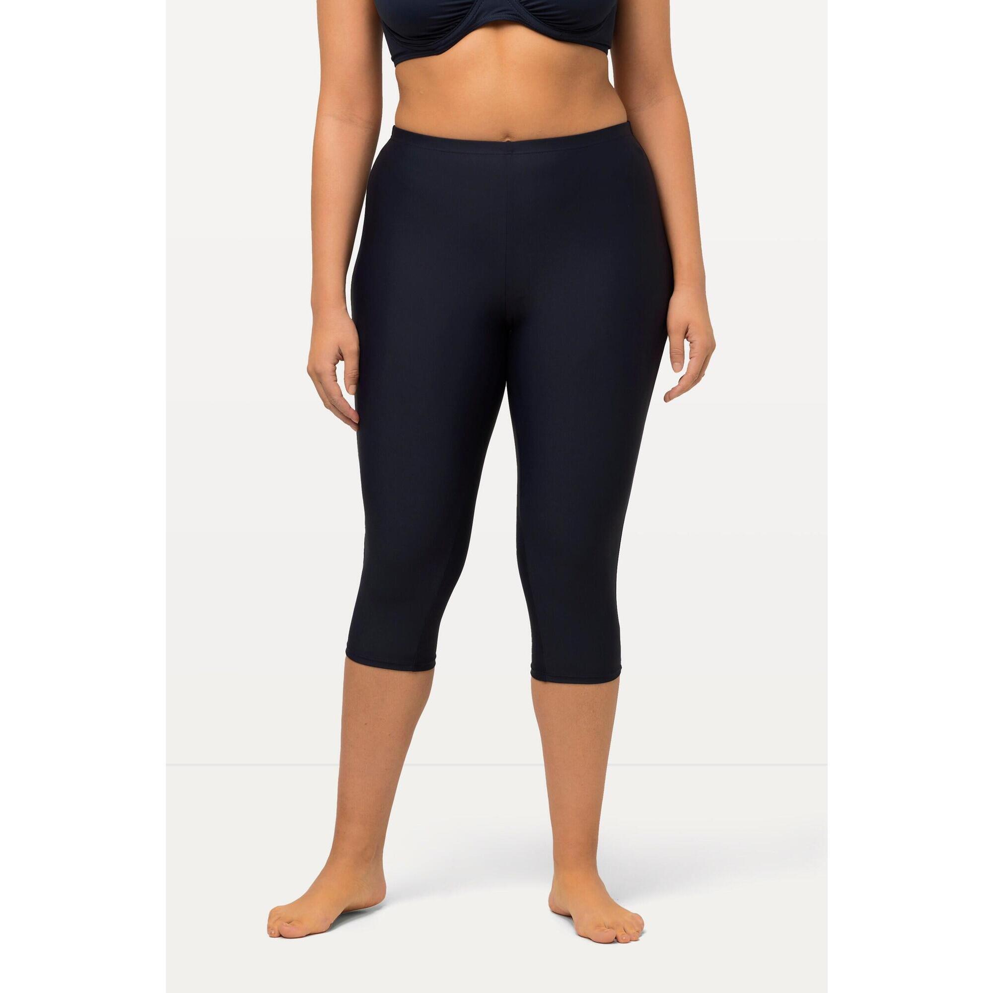 Ulla Popken - Femme Corsaire De Natation Longueur Genou Matière Stretch Ultra-confortable - Maillot De Bain 1 Pièce - Bleu - 46 L/xl - Decathlon