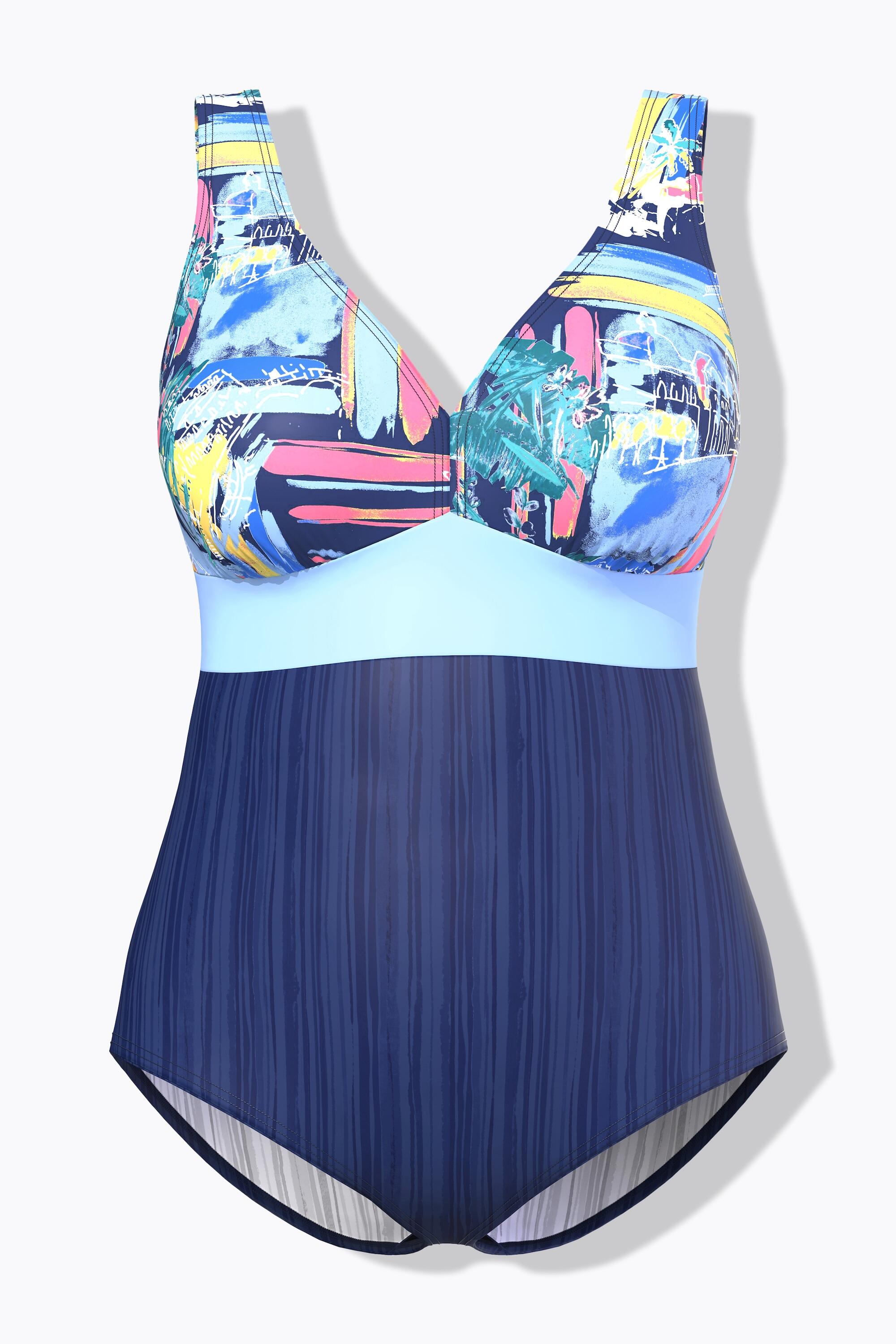 Femme Maillot de bain à bonnets souples. Décolleté rond. Matière recyclée 6/7