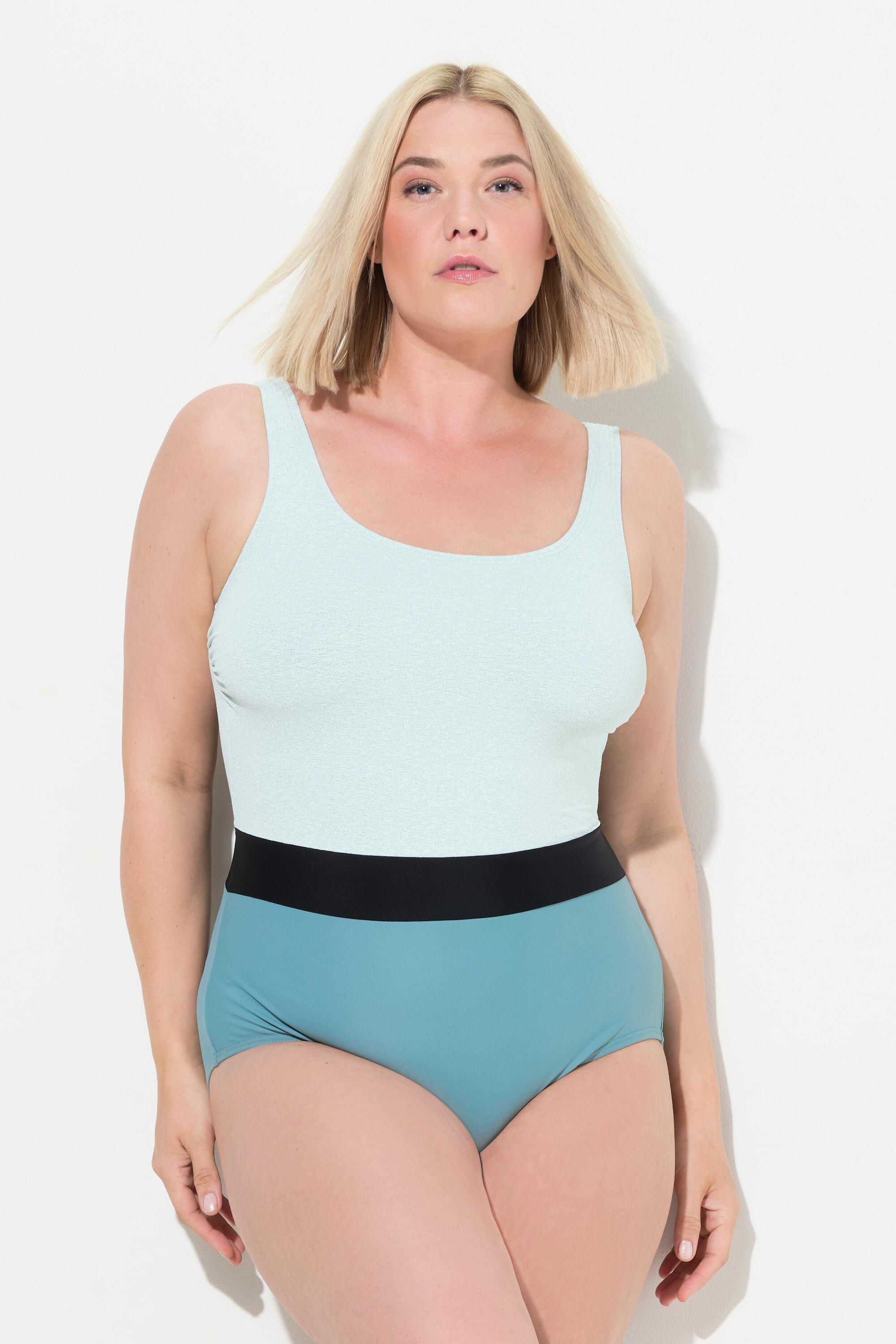 Femme Maillot de bain sans bonnets souples empiècement brillant 6/7