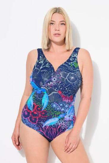 Damen Badeanzug Hummer Herzausschnitt Softcups recycelt