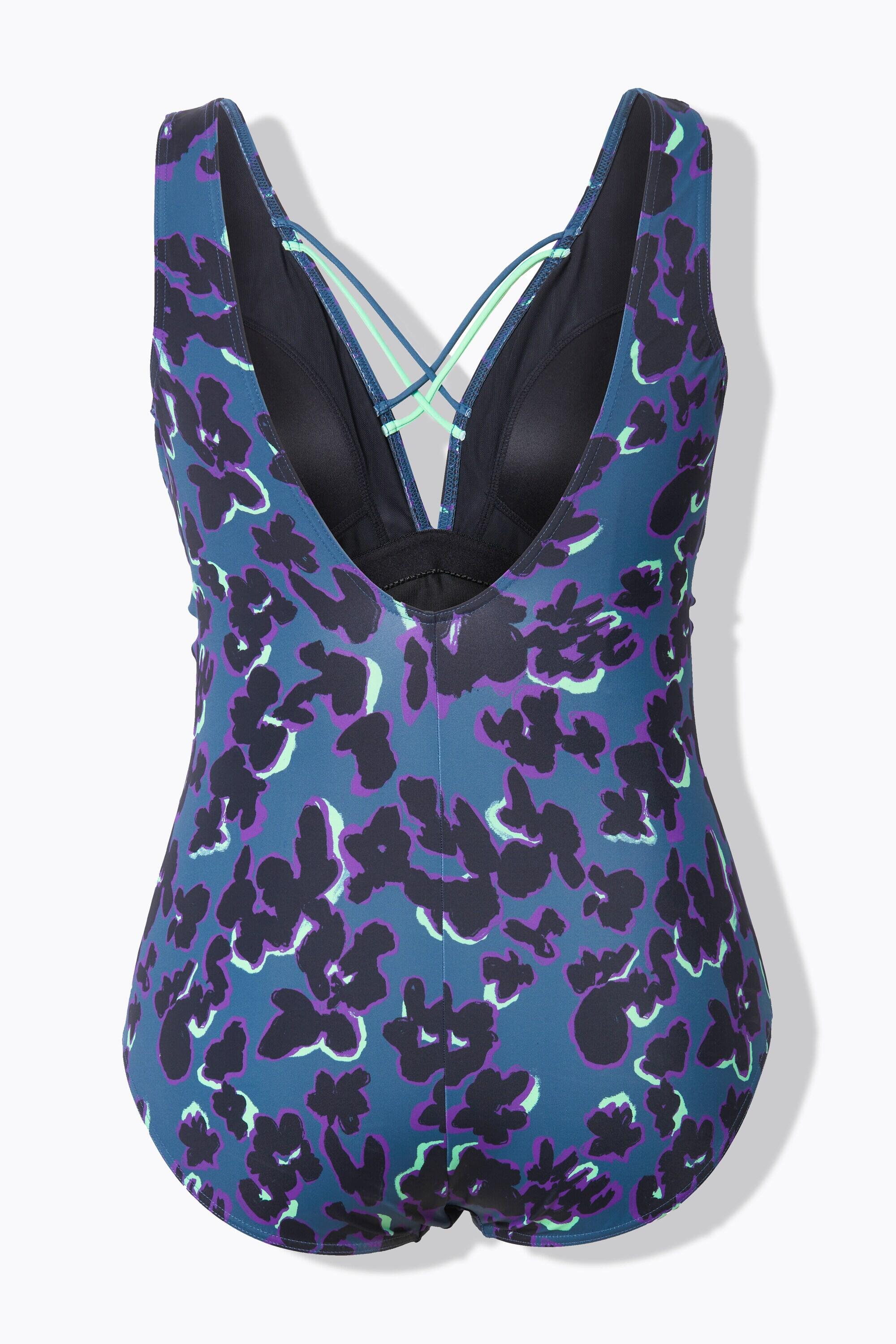 Femme Maillot de bain à bonnets souples. Rubans fantaisie et 7/7
