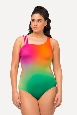 Dames badpak cut-outs softcups bandje in drieën gedeeld