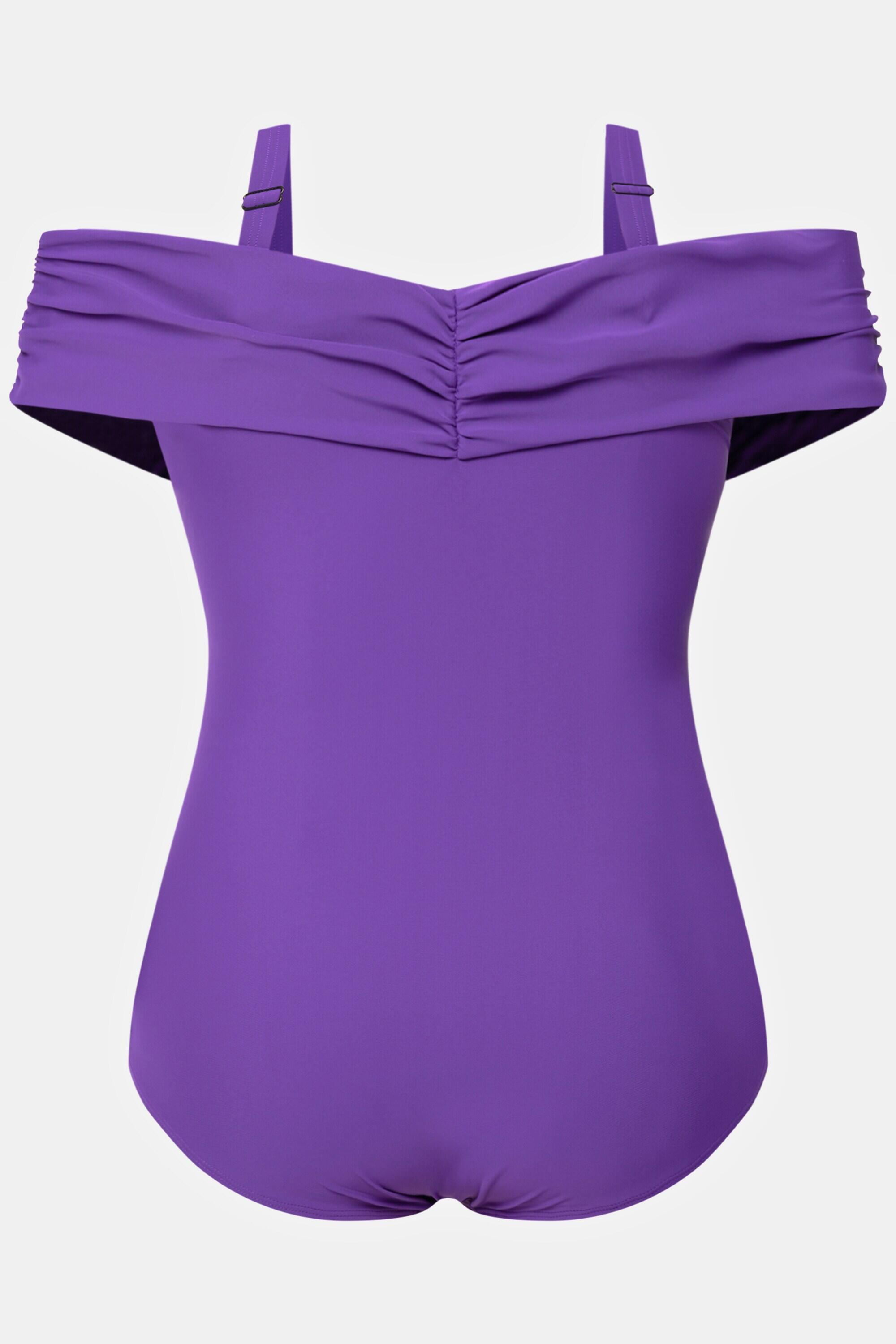 Dames badpak carmenhals softcups bandjes afneembaar 11/11