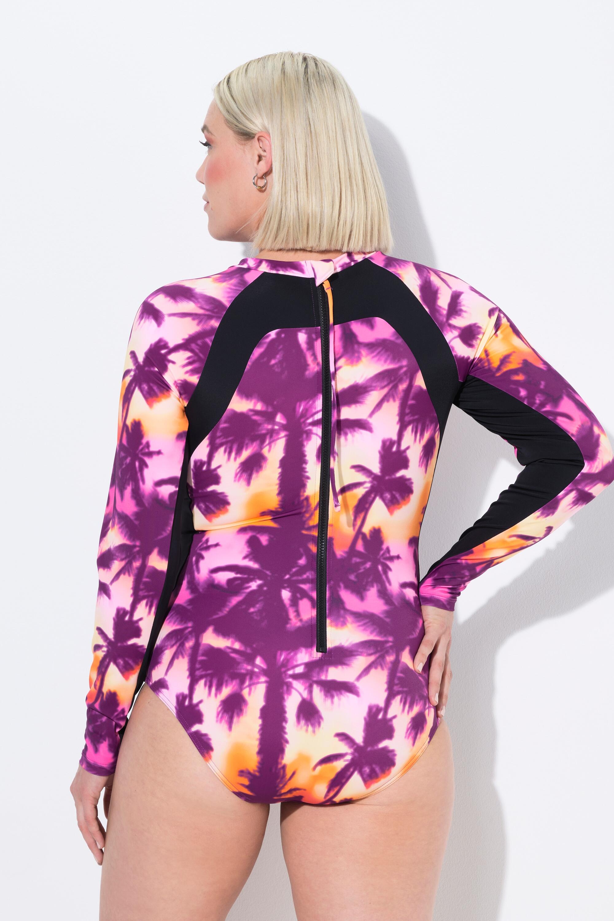 Femme Maillot de bain sans bonnets souples. Manches longues et 2/7