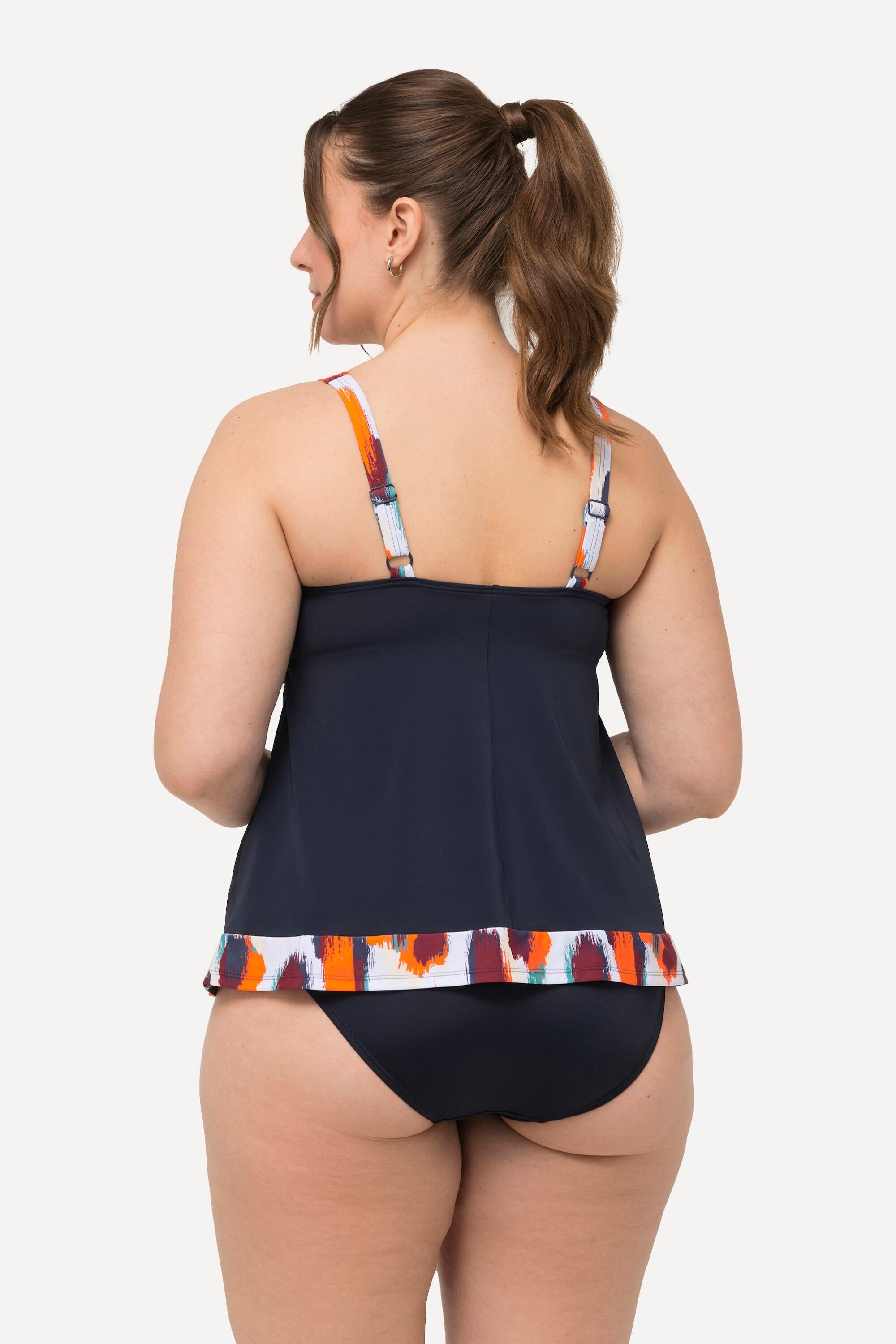 Femme Tankini à bonnets souples. Bretelles ajustables. Motif taches 2/5