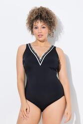 Femme Maillot de bain à bonnets souples. Décolleté V sophistiqué.